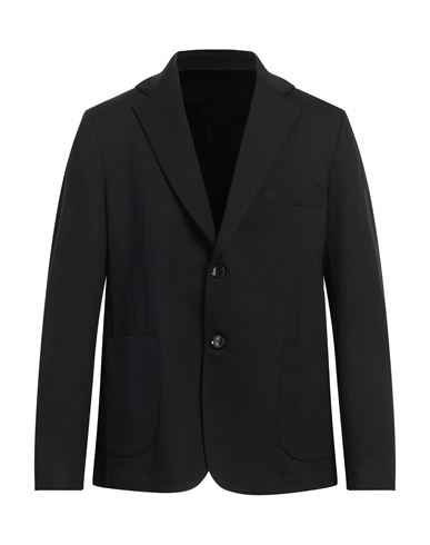 Outfit Out/fit Man Blazer Black Size 46 Viscose, Polyamide, Elastane In Black