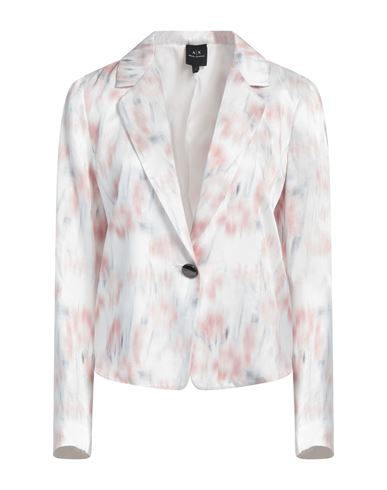 Armani Exchange Woman Blazer White Size 12 Viscose In White