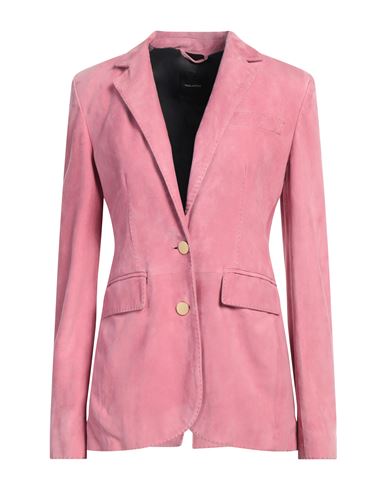 Tagliatore 02-05 Woman Blazer Pink Size 6 Lambskin In Pink