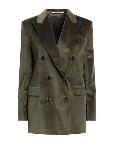 Tagliatore 02-05 Woman Blazer Military Green Size 4 Cotton, Elastane