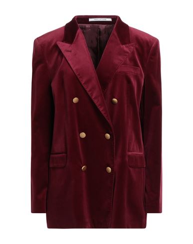 Tagliatore 02-05 Woman Blazer Garnet Size 12 Cotton, Elastane
