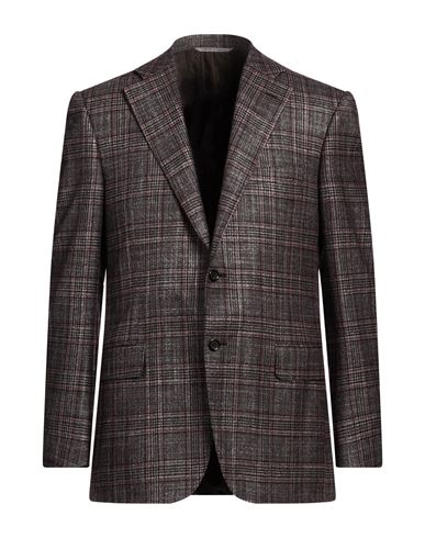 Canali Men's Two-tone Check Sport Coat In Purple