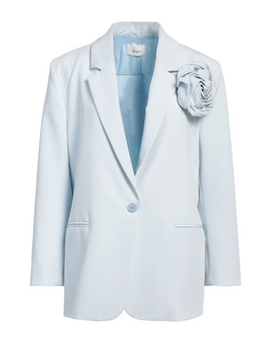 Vicolo Woman Blazer Sky Blue Size Onesize Polyester, Viscose, Elastane
