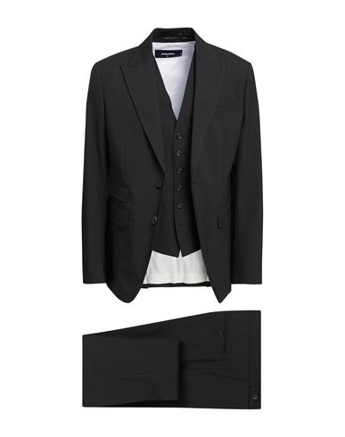 DSQUARED2 DSQUARED2 MAN SUIT CHARCOAL SIZE 42 POLYESTER, VIRGIN WOOL, ELASTANE 
