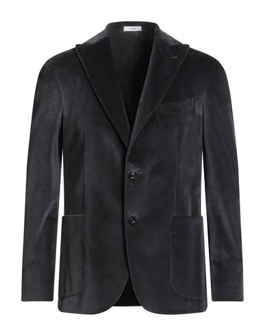 Boglioli Man Blazer Charcoal Size 46 Viscose, Pbt - Polybutylene Terephthalate In Black
