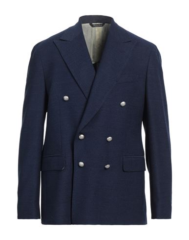 Shop Brian Dales Man Blazer Blue Size 36 Wool, Elastane