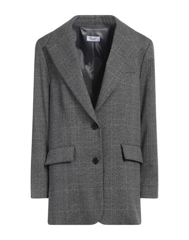 Hopper Woman Blazer Grey Size 4 Polyester, Viscose, Metallic Polyester In Grey
