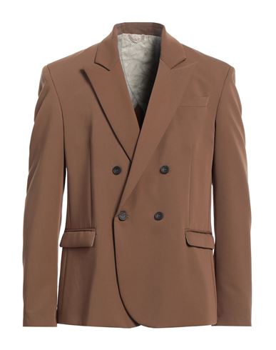 Imperial Man Blazer Camel Size Xxl Polyester, Viscose, Elastane In Beige
