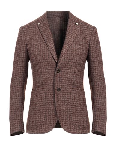 L.b.m 1911 L. B.m. 1911 Man Blazer Brown Size 40 Wool, Polyester, Cotton In Brown
