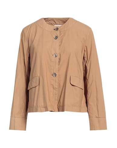 Alessia Santi Woman Jacket Camel Size 6 Cotton In Beige
