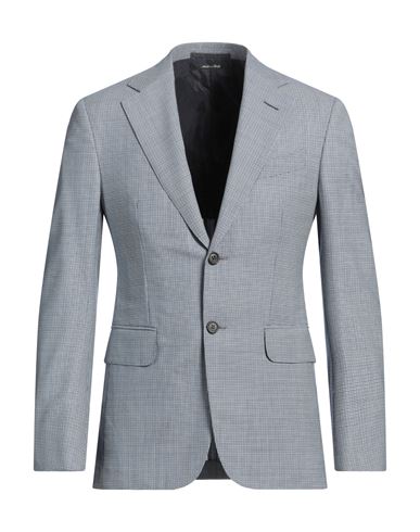 Dunhill Man Blazer Blue Size 36 Wool, Mohair Wool In Blue
