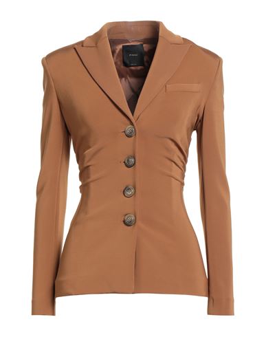 Pinko Woman Blazer Tan Size 2 Viscose, Polyamide, Elastane In Brown