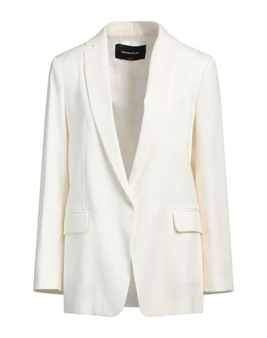 FABIANA FILIPPI FABIANA FILIPPI WOMAN BLAZER IVORY SIZE 2 VIRGIN WOOL 
