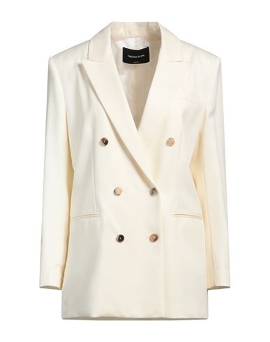 FABIANA FILIPPI FABIANA FILIPPI WOMAN BLAZER IVORY SIZE 14 VIRGIN WOOL 