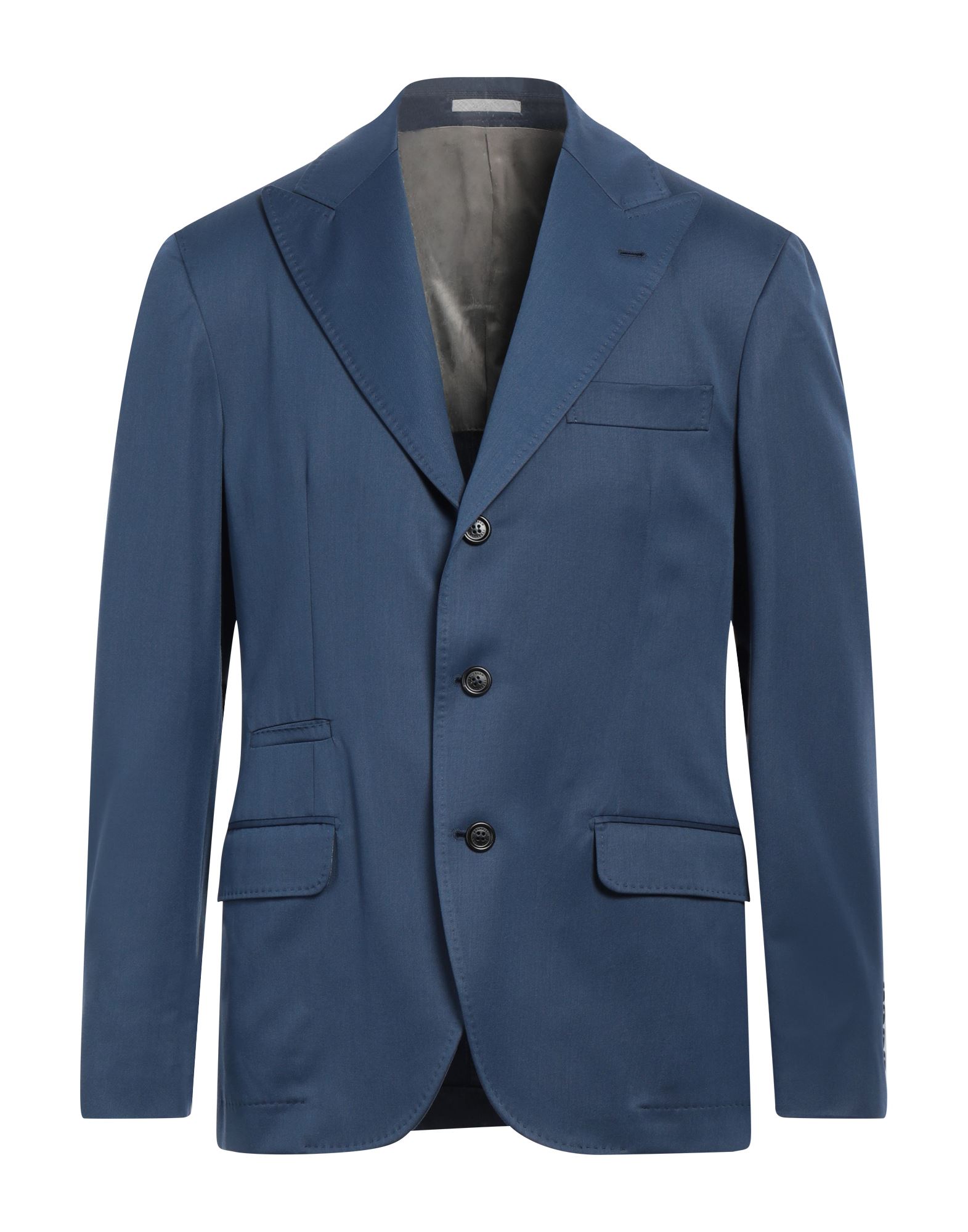 BRUNELLO CUCINELLI ネイビー ダブルブレストジャケット メンズ ブレザー＆ウエストコート | Brunello Cucinelli