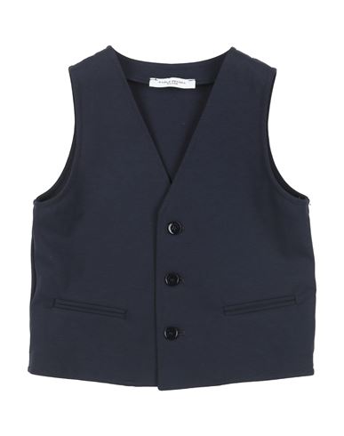 Paolo Pecora Babies'  Toddler Boy Tailored Vest Midnight Blue Size 4 Cotton, Polyamide, Elastane