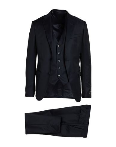 Zegna Man Suit Midnight Blue Size 42 Wool, Mohair Wool In Blue