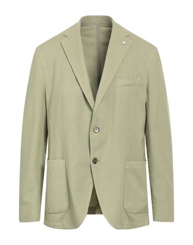 L.b.m 1911 L. B.m. 1911 Man Blazer Sage Green Size 46 Lyocell, Cotton, Elastane In Green