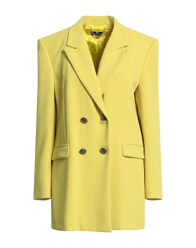 Elisabetta Franchi Woman Blazer Yellow Size 8 Polyester