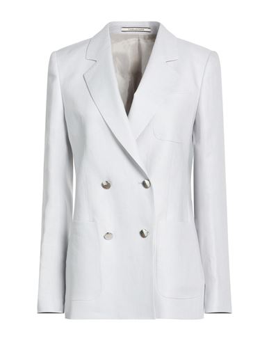 Tagliatore 02-05 Woman Blazer Light Grey Size 10 Linen In Gray