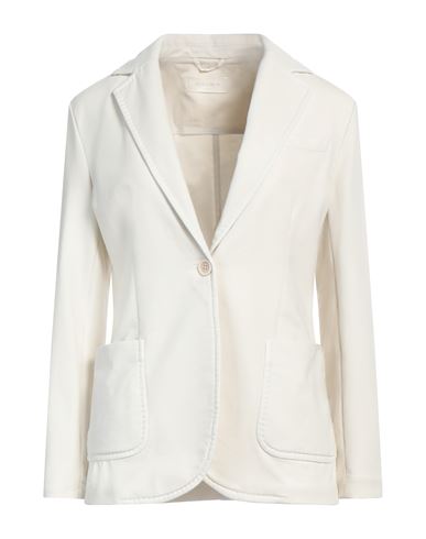 Circolo 1901 Woman Blazer Off White Size 10 Cotton, Lycra In White
