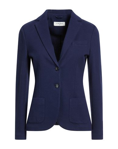 Circolo 1901 Woman Blazer Midnight Blue Size 4 Cotton, Elastane
