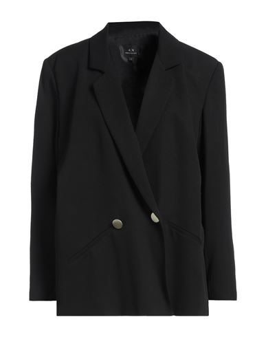 Armani Exchange Woman Blazer Black Size 4 Lyocell In Black