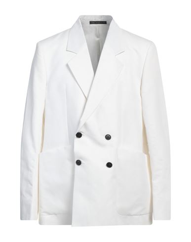 Low Brand Man Blazer White Size 5 Linen, Cotton In White