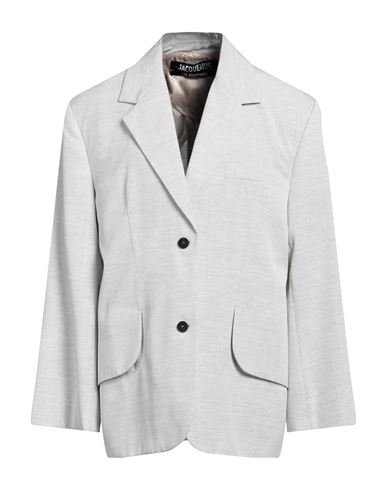 Jacquemus Woman Blazer Light Grey Size 8 Viscose In Grey