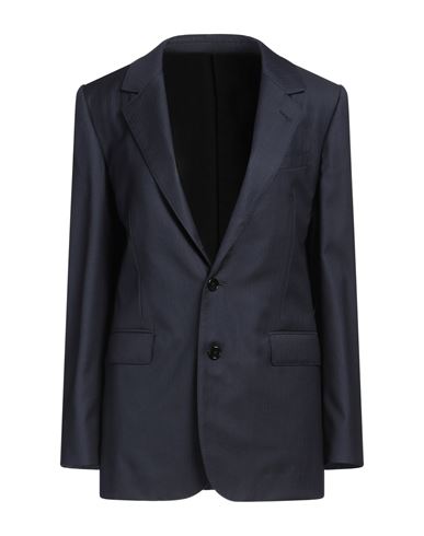 Celine Woman Blazer Midnight Blue Size 6 Wool In Blue