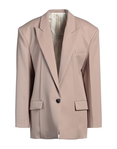 Attico The  Woman Blazer Sand Size 2 Virgin Wool In Beige