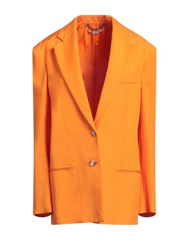 Stella Mccartney Oversized Single-breasted Blazer In Mandarin