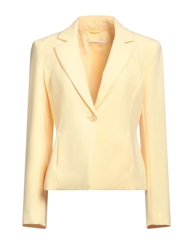 Shop Patrizia Pepe Woman Blazer Yellow Size 10 Polyester, Elastane