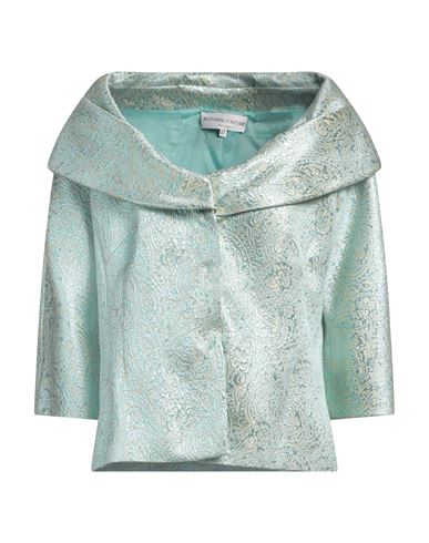 Botondi Couture Woman Jacket Light Green Size 10 Viscose, Acetate, Metallic Polyester In Green