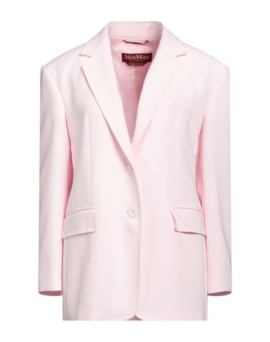 Max Mara Studio Woman Blazer Light Pink Size 10 Triacetate, Polyester In Pink