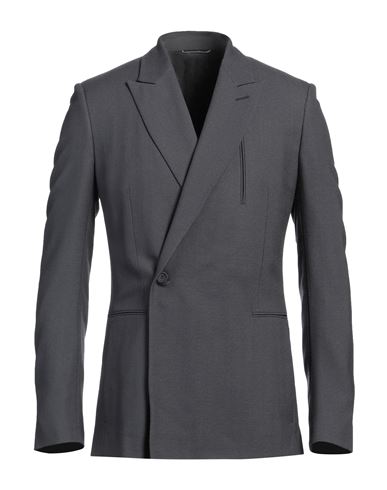 Dior Double-breasted Wool Blazer With Peak Lapel In Grey