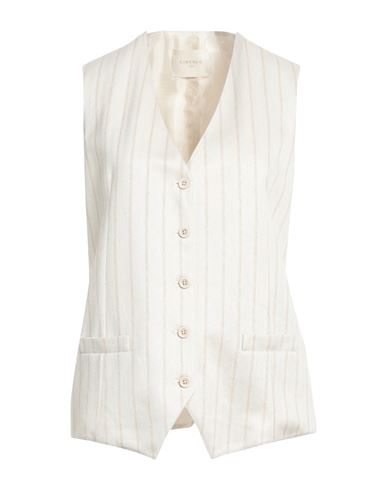 Shop Circolo 1901 Woman Tailored Vest Beige Size 4 Linen, Cotton