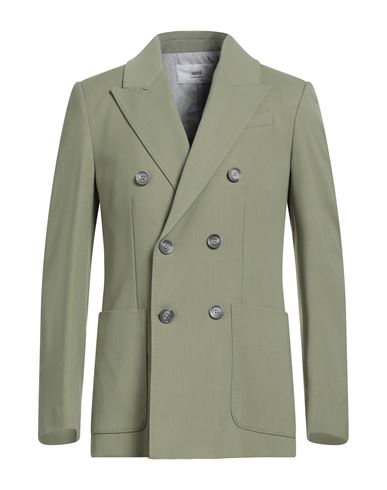 Ami Alexandre Mattiussi Man Blazer Khaki Size 36 Viscose, Wool In Green