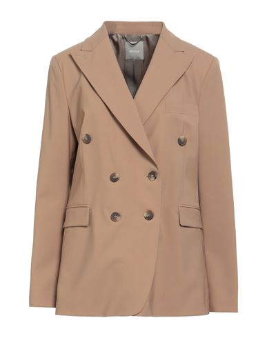 Kiltie Woman Blazer Sand Size 10 Virgin Wool, Elastane