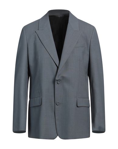 Dior Homme Man Blazer Slate Blue Size 40 Virgin Wool In Blue