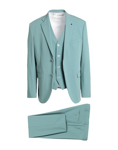 Messagerie Man Suit Light Green Size 42 Polyester, Viscose, Elastane