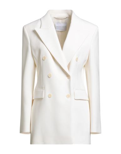 Ermanno Scervino Woman Blazer Off White Size 6 Virgin Wool, Polyamide In White