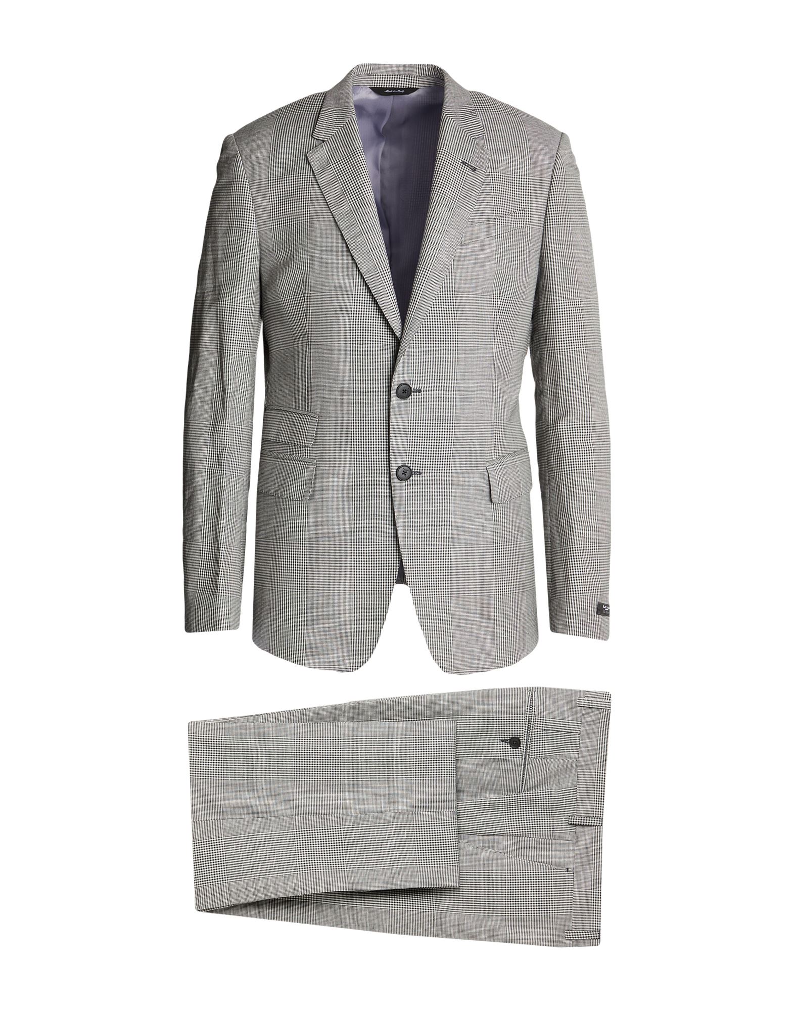 《セール開催中》PAUL SMITH メンズ スーツ ブラック 40 R ウール 55% / リネン 45%