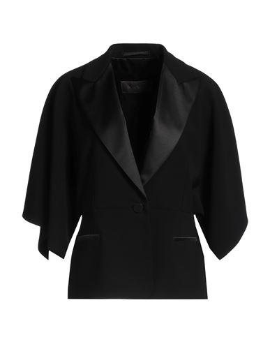 Max Mara Woman Blazer Black Size 12 Triacetate, Polyester