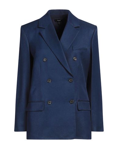 THEORY THEORY WOMAN BLAZER MIDNIGHT BLUE SIZE 8 VISCOSE 
