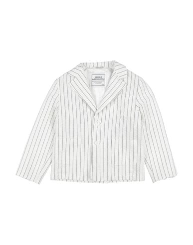 Daniele Alessandrini Toddler Boy Blazer White Size 4 Cotton, Polyester, Polyamide In White