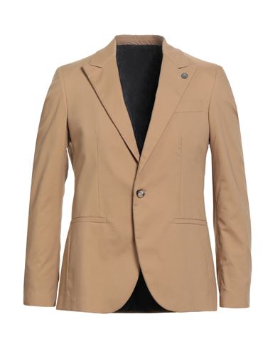 Officina 36 Man Blazer Sand Size 38 Cotton, Nylon, Elastane In Brown