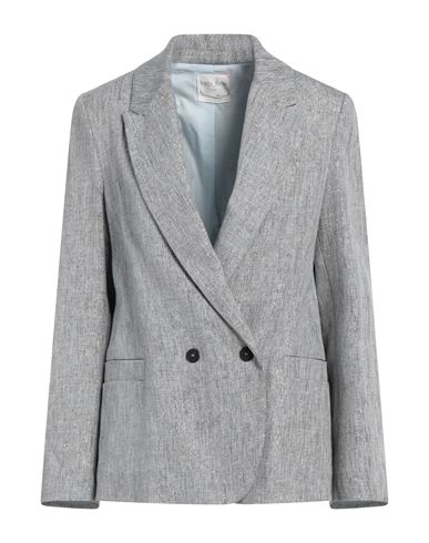 Forte Forte Forte_forte Woman Blazer Grey Size 3 Linen, Cotton, Polyester, Polyamide In Gray