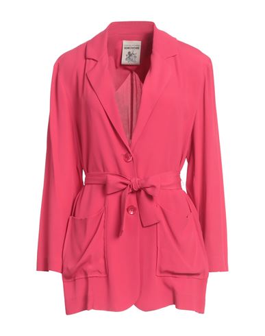 Semicouture Woman Blazer Fuchsia Size 6 Acetate, Silk