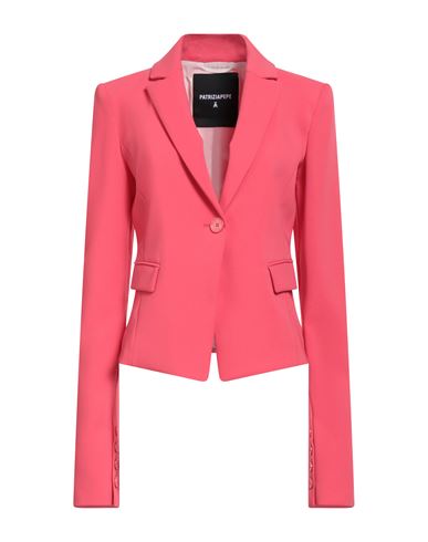 Patrizia Pepe Woman Blazer Salmon Pink Size 4 Cotton, Polyamide, Elastane In Pink